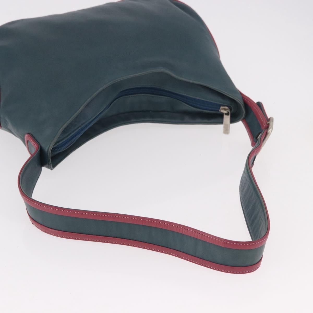 LOEWE Shoulder Bag Leather Green Silver Auth 187866A - Jerrillo image 7