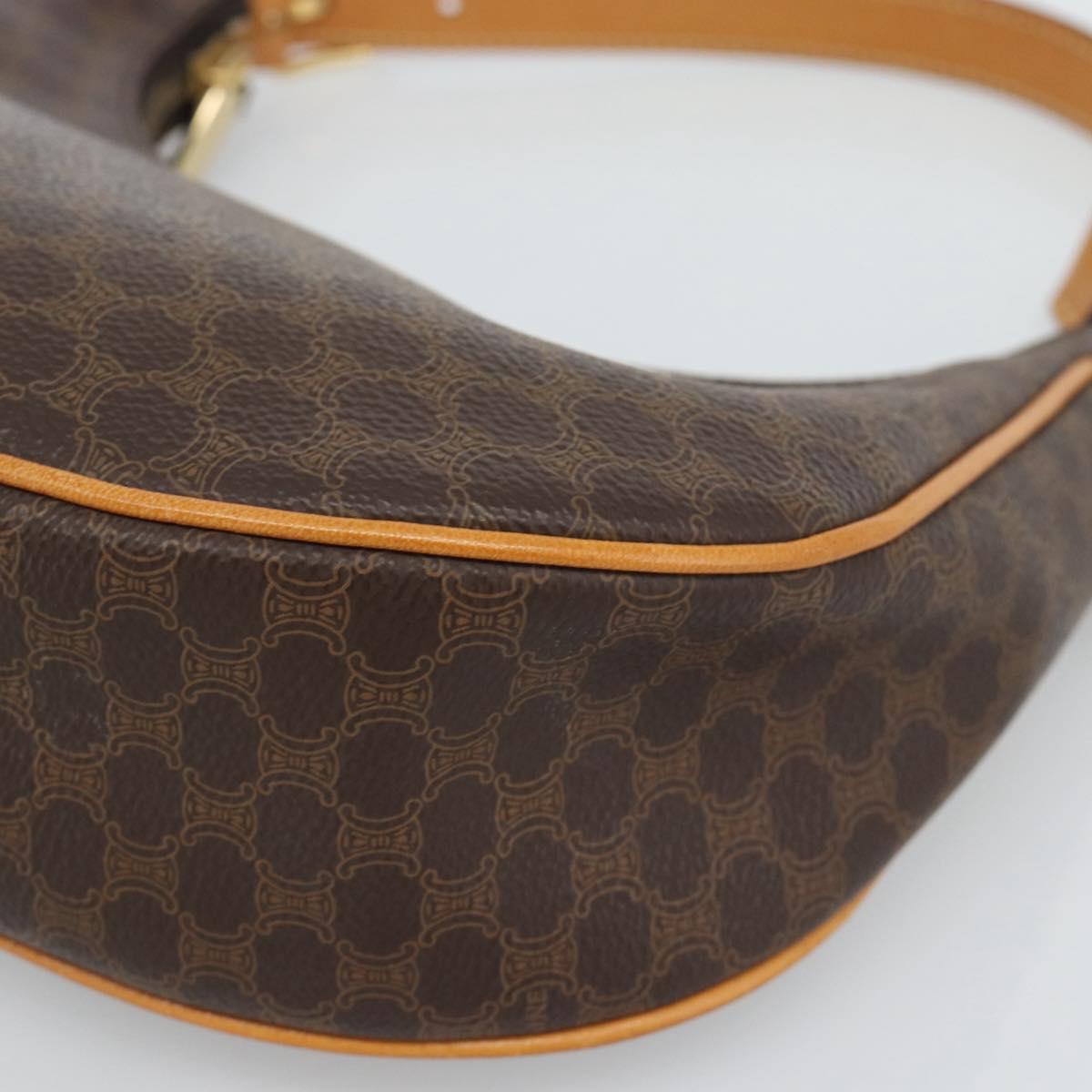 CELINE Macadam Canvas Hand Bag PVC Leather Brown Gold Auth 187973V - Jerrillo image 10