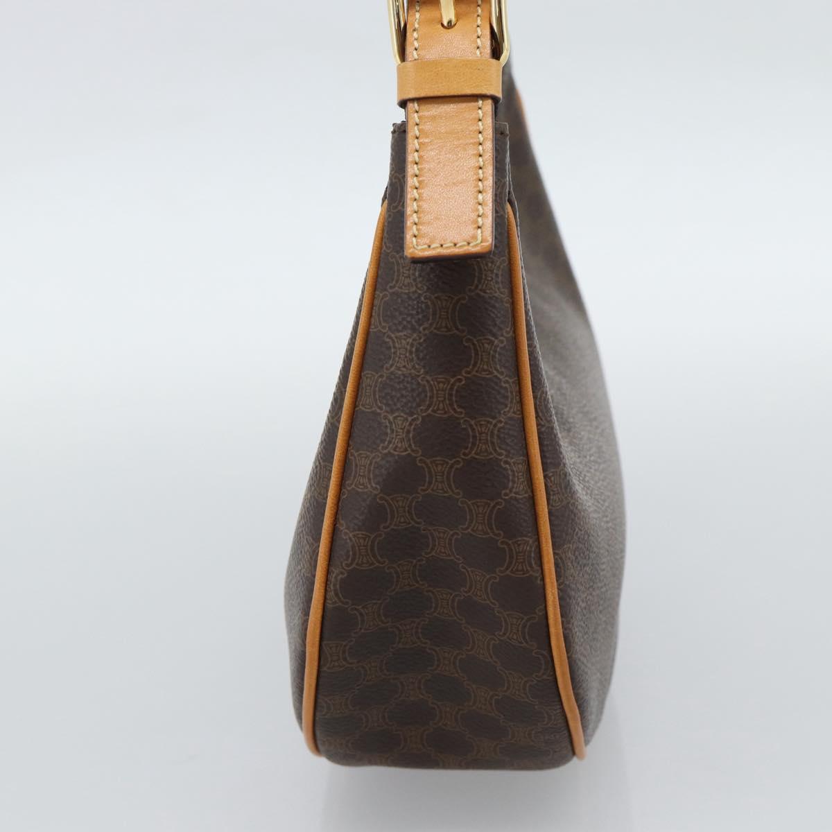 CELINE Macadam Canvas Hand Bag PVC Leather Brown Gold Auth 187973V - Jerrillo image 5