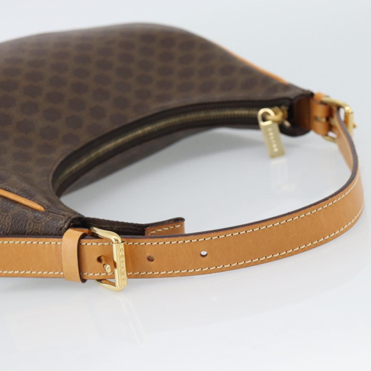 CELINE Macadam Canvas Hand Bag PVC Leather Brown Gold Auth 187973V - Jerrillo image 7