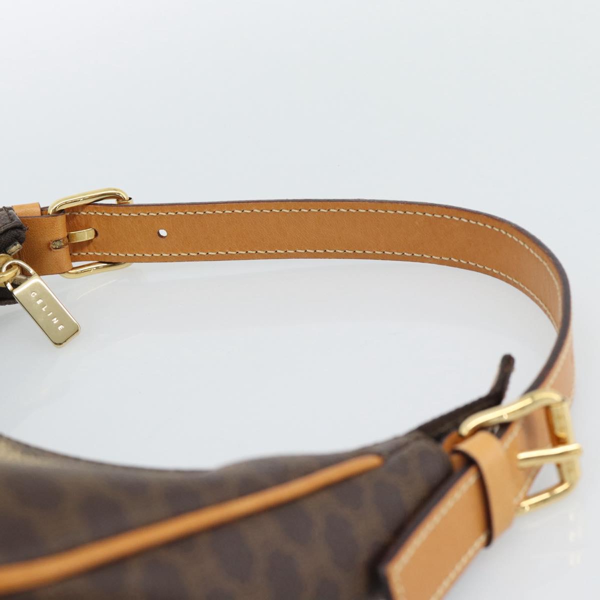 CELINE Macadam Canvas Hand Bag PVC Leather Brown Gold Auth 187973V - Jerrillo image 8