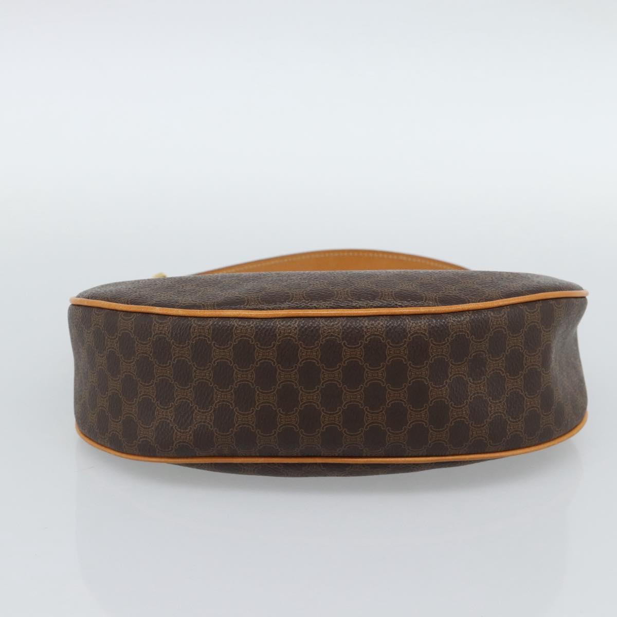 CELINE Macadam Canvas Hand Bag PVC Leather Brown Gold Auth 187973V - Jerrillo image 9