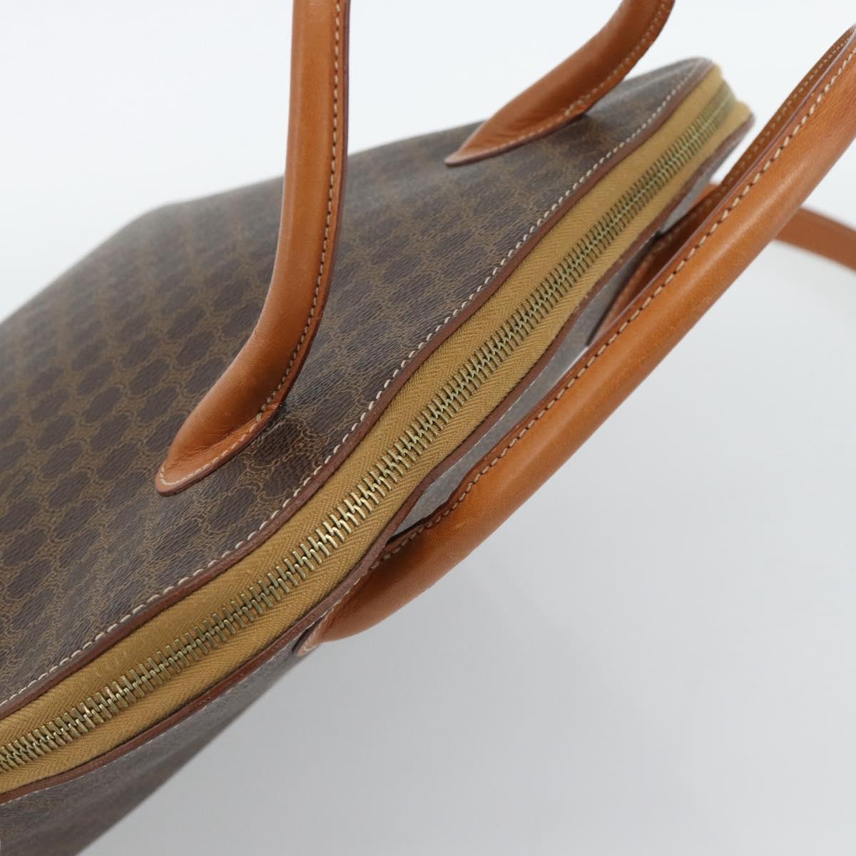 CELINE Macadam Canvas Hand Bag PVC Leather 2way Brown Gold Auth 188224SAV - Jerrillo image 7