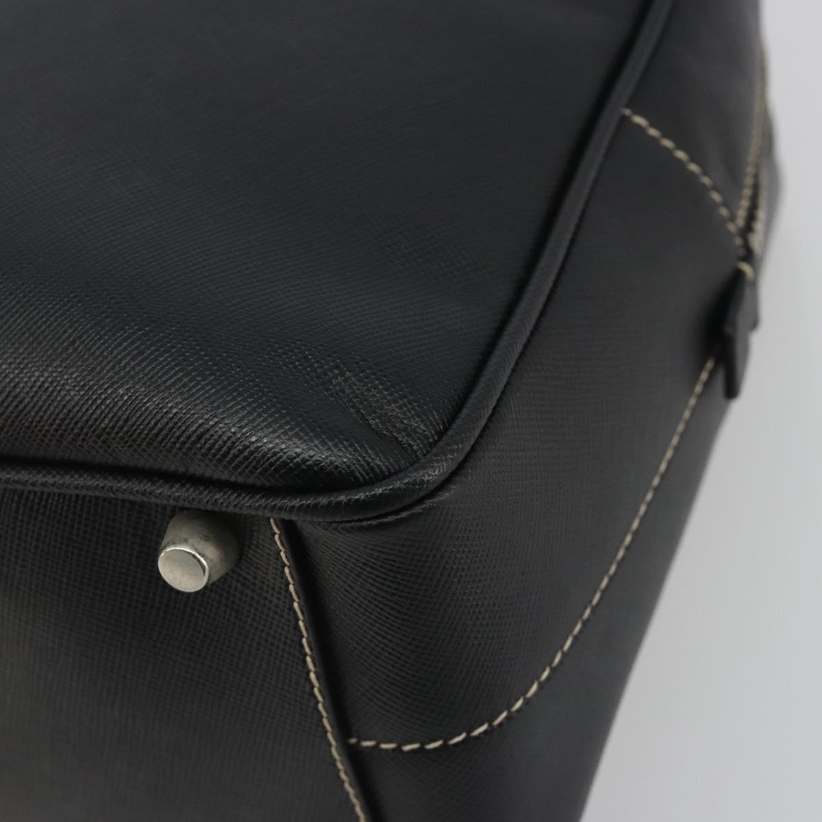 Borsa tote PRADA in pelle Saffiano nera e argento, autenticazione 188279SAV - Jerrillo image 10
