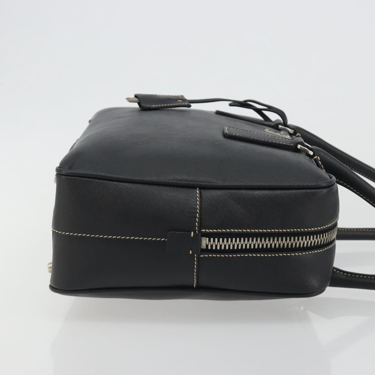 Borsa tote PRADA in pelle Saffiano nera e argento, autenticazione 188279SAV - Jerrillo image 4