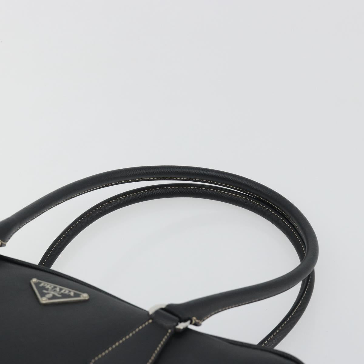 Borsa tote PRADA in pelle Saffiano nera e argento, autenticazione 188279SAV - Jerrillo image 8