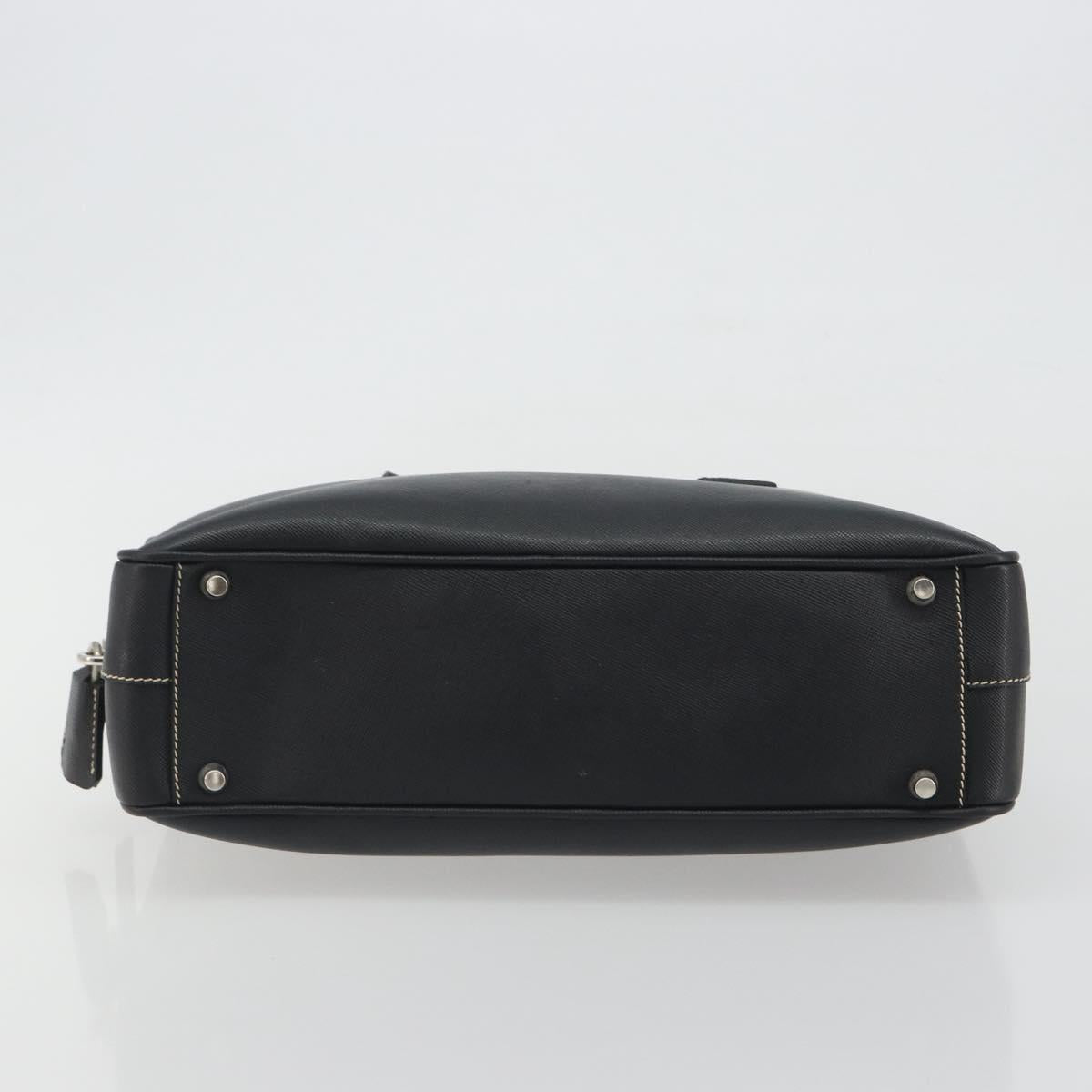Borsa tote PRADA in pelle Saffiano nera e argento, autenticazione 188279SAV - Jerrillo image 9