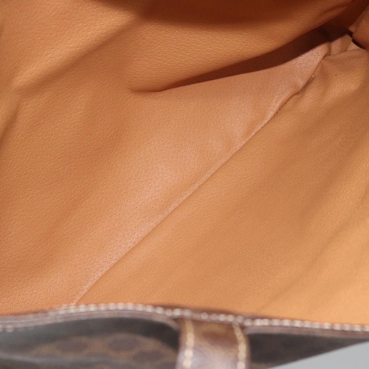 CELINE Macadam Canvas Tote Bag PVC Leather Brown gold Auth 188332A - Jerrillo image 10