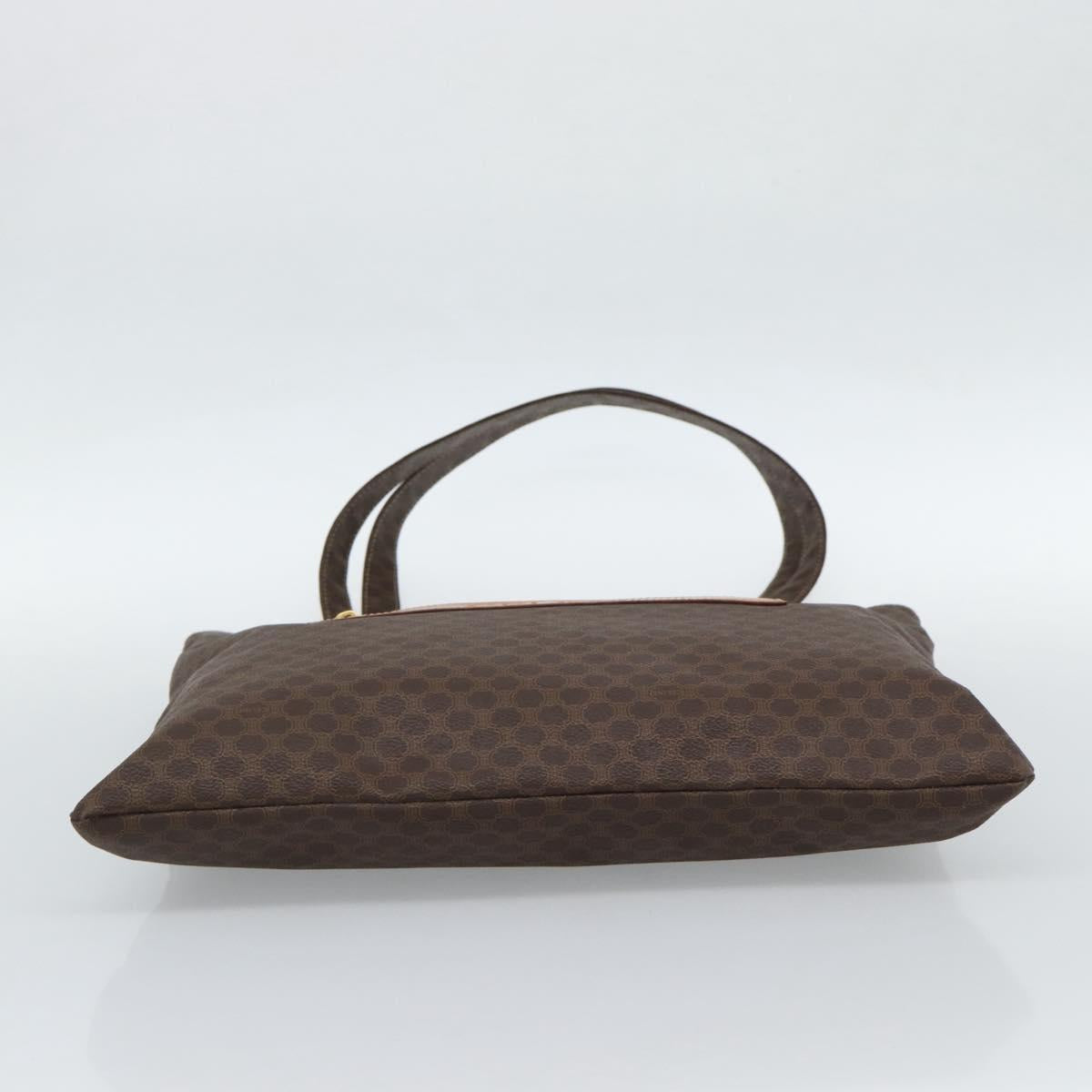 CELINE Macadam Canvas Tote Bag PVC Leather Brown gold Auth 188332A - Jerrillo image 5