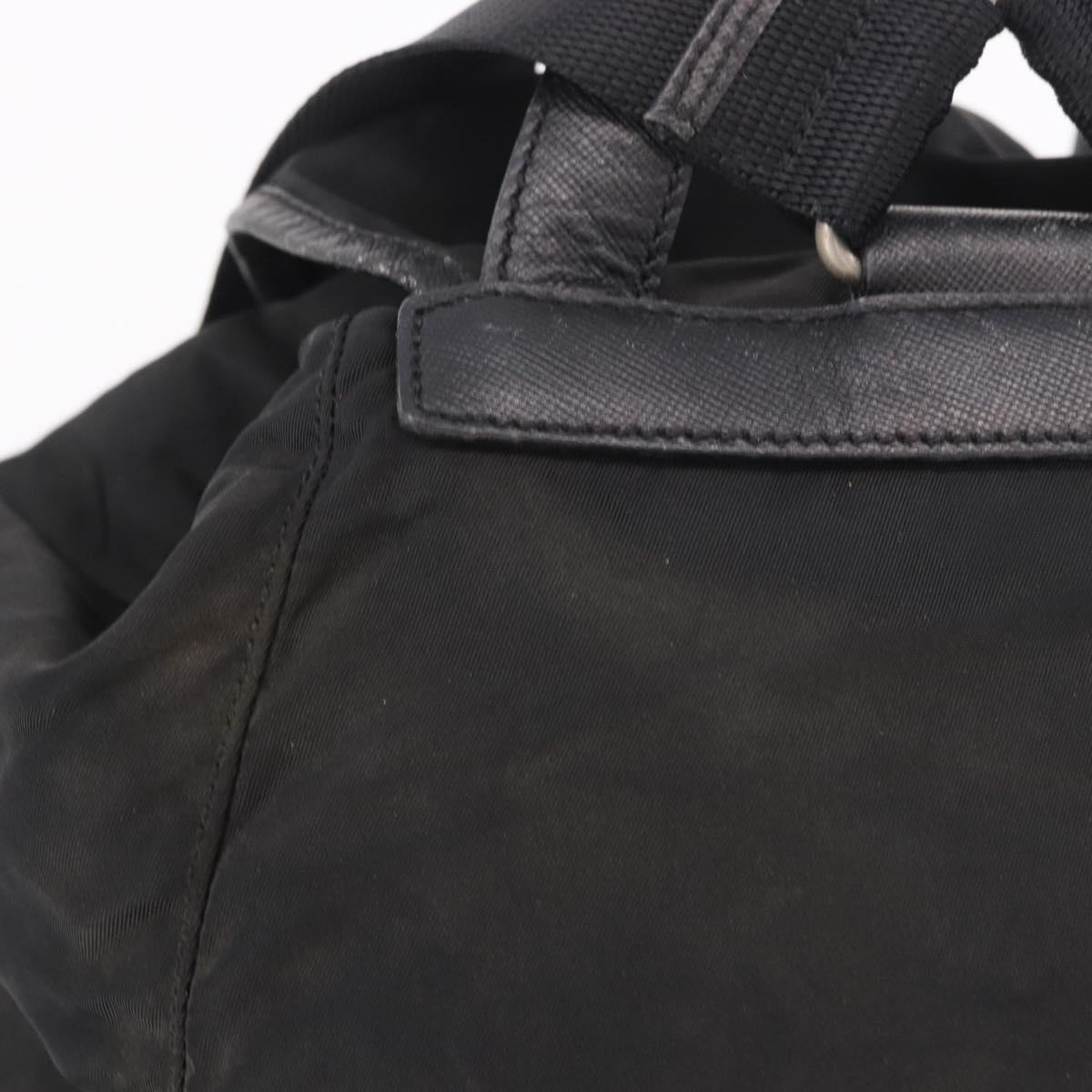 PRADA Backpack Nylon Black Silver Auth 188443 - Jerrillo image 4