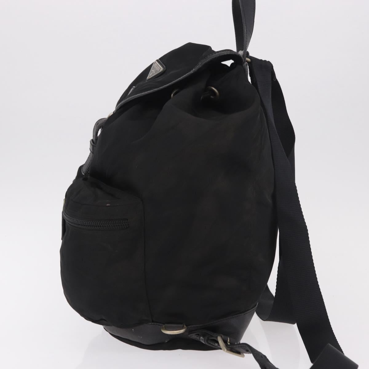 PRADA Backpack Nylon Black Silver Auth 188443 - Jerrillo image 5