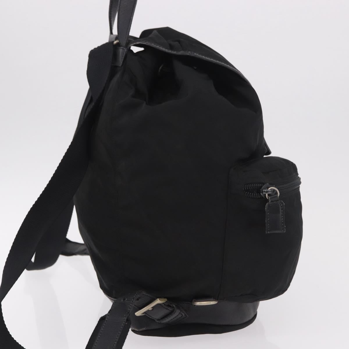 PRADA Backpack Nylon Black Silver Auth 188443 - Jerrillo image 6