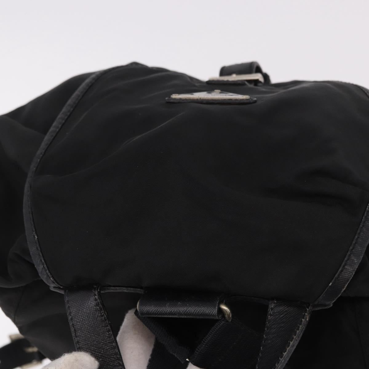 PRADA Backpack Nylon Black Silver Auth 188443 - Jerrillo image 7