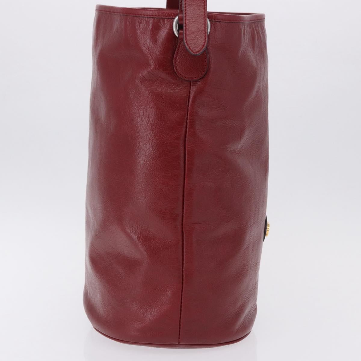 GUCCI Shoulder Bag Leather Red Silver 598086 Auth 188541V - Jerrillo image 4