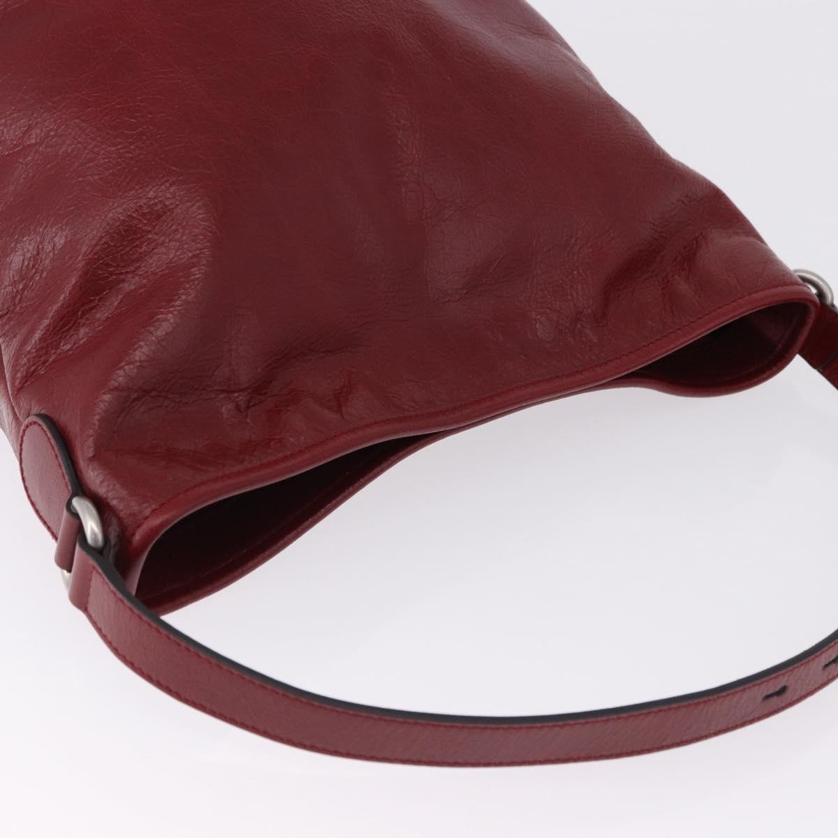 GUCCI Shoulder Bag Leather Red Silver 598086 Auth 188541V - Jerrillo image 6