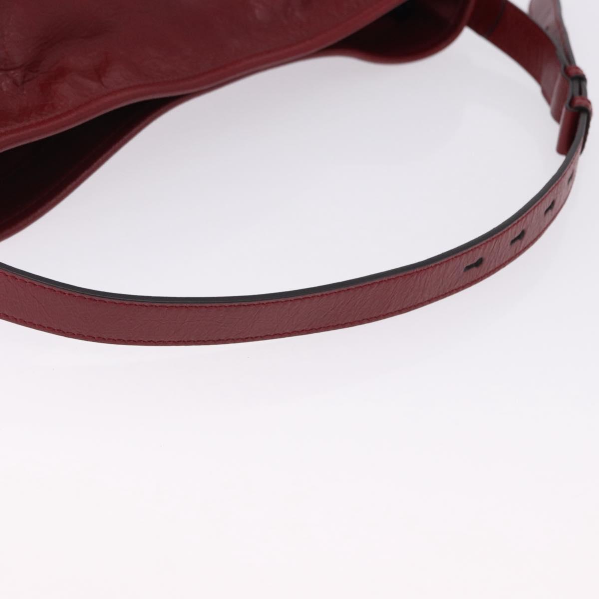 GUCCI Shoulder Bag Leather Red Silver 598086 Auth 188541V - Jerrillo image 7