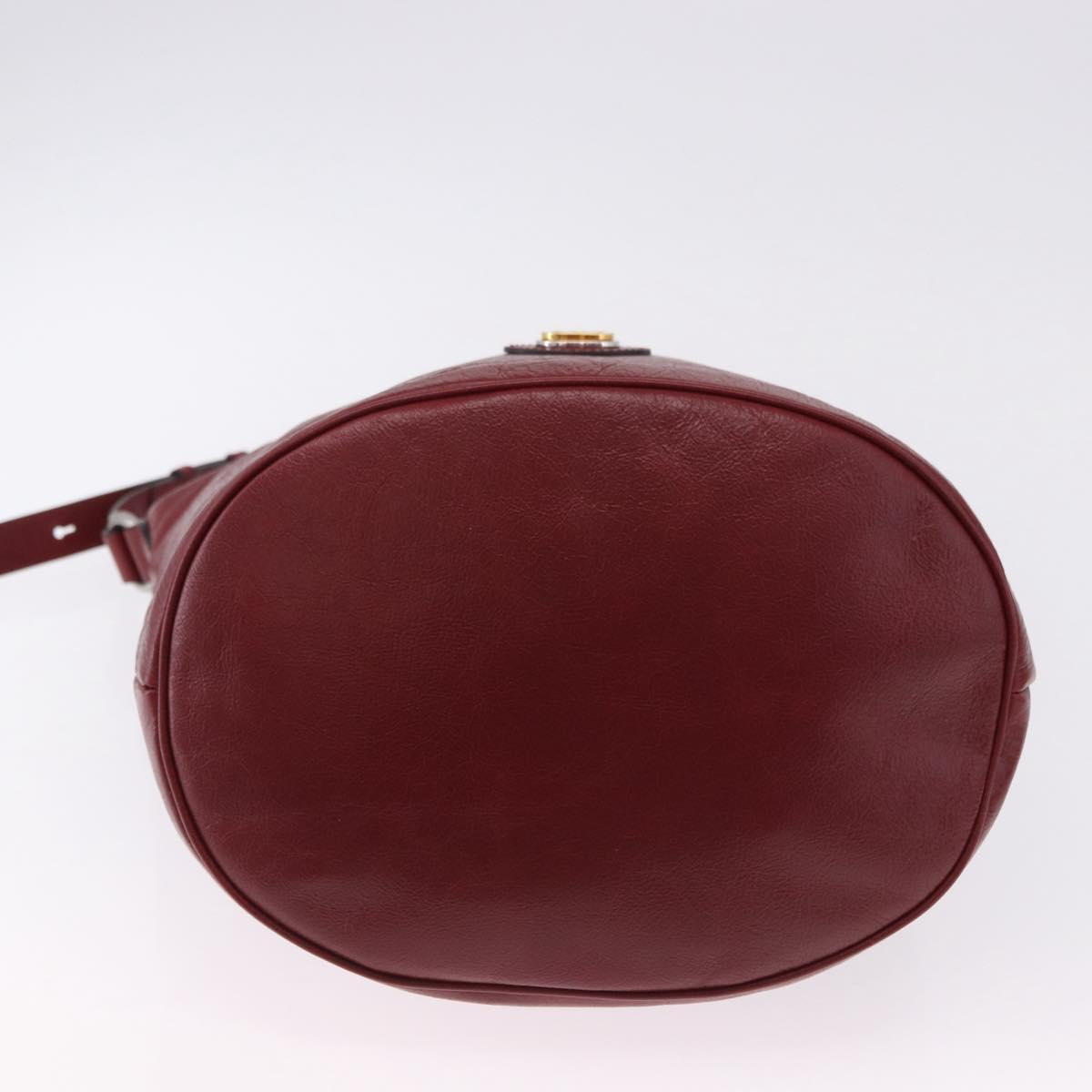 GUCCI Shoulder Bag Leather Red Silver 598086 Auth 188541V - Jerrillo image 5