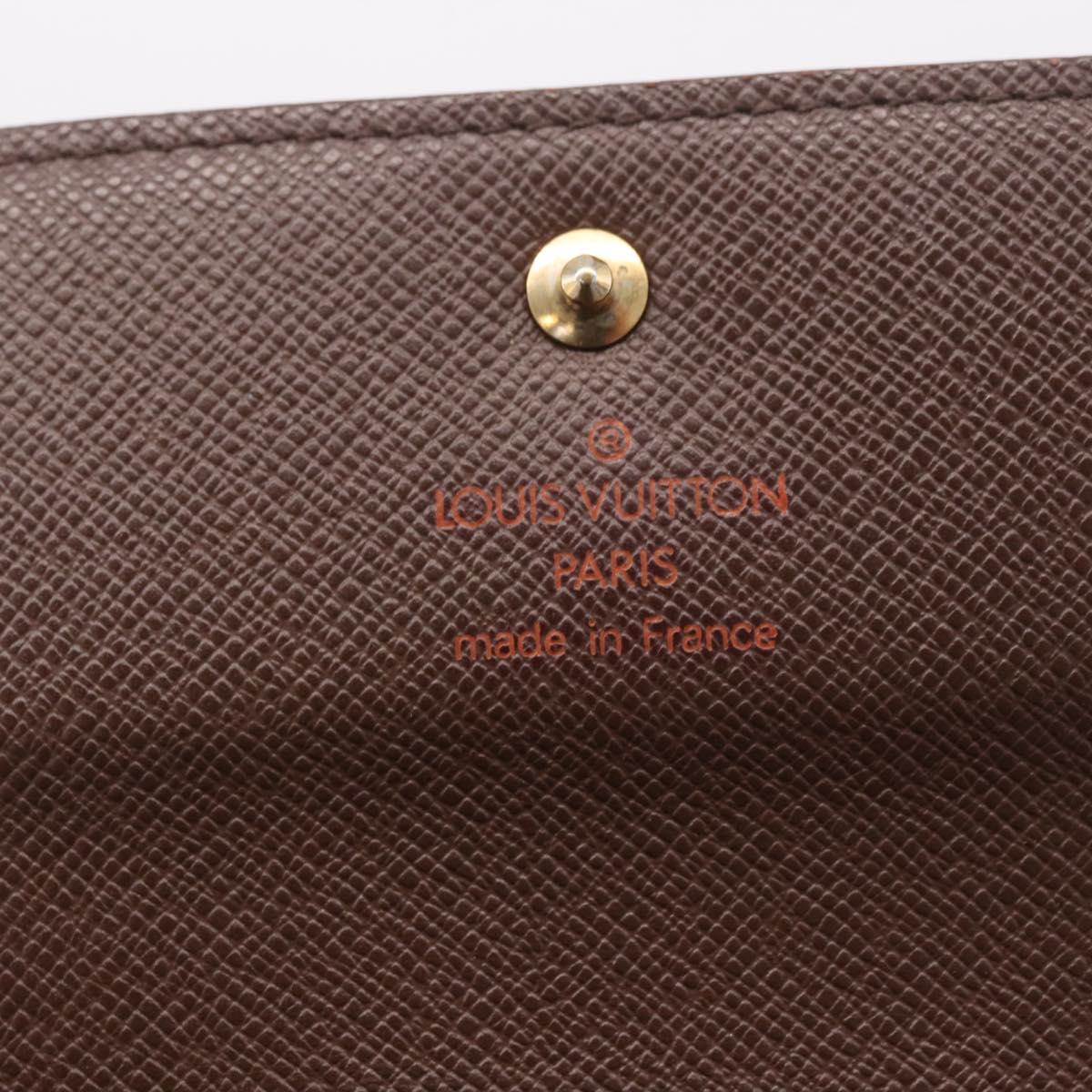 LOUIS VUITTON Damier Ebene Porte Tresor Etui Papie Wallet N61202 LV Auth 188674A - Jerrillo image 8