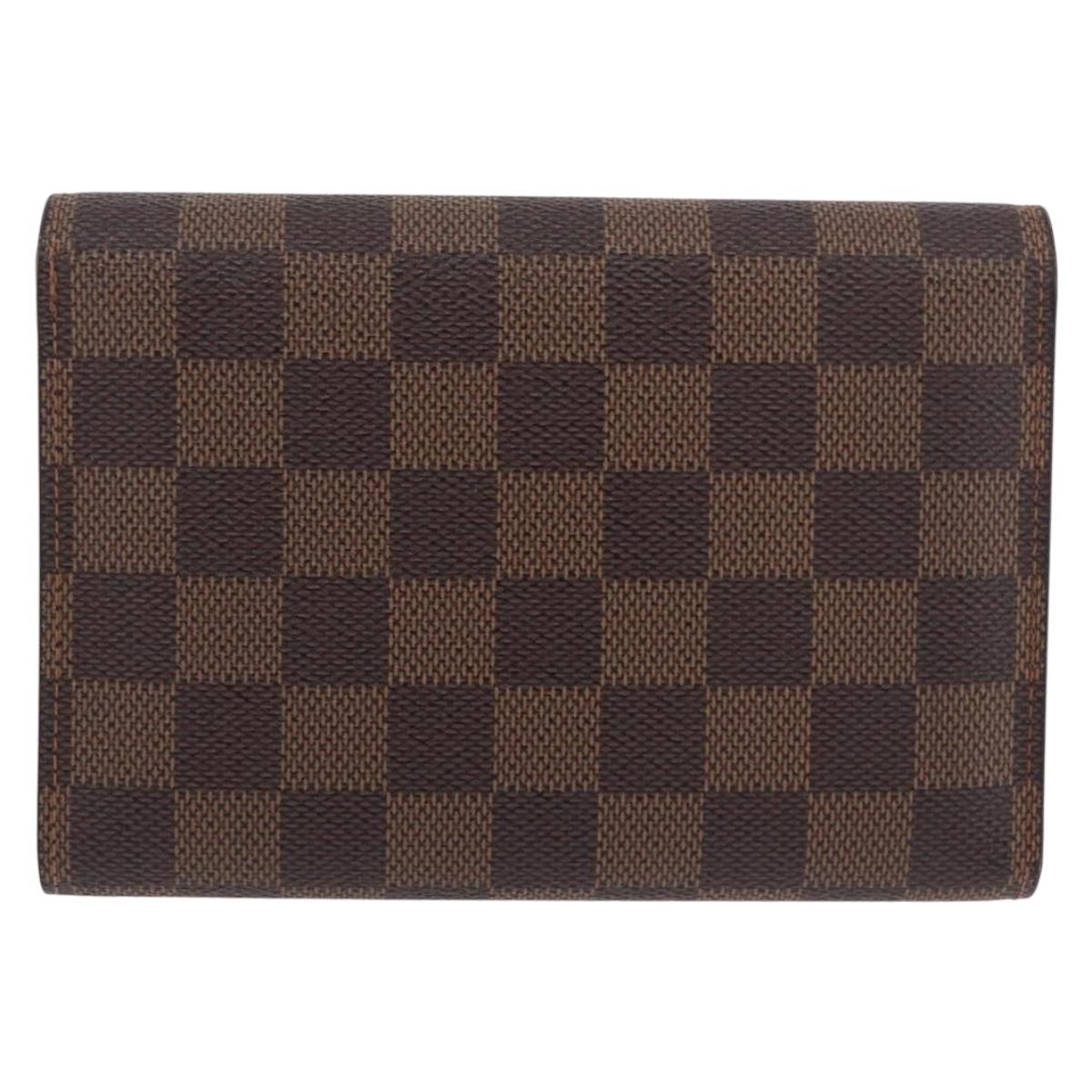 LOUIS VUITTON Damier Ebene Porte Tresor Etui Papie Wallet N61202 LV Auth 188674A - Jerrillo image 2