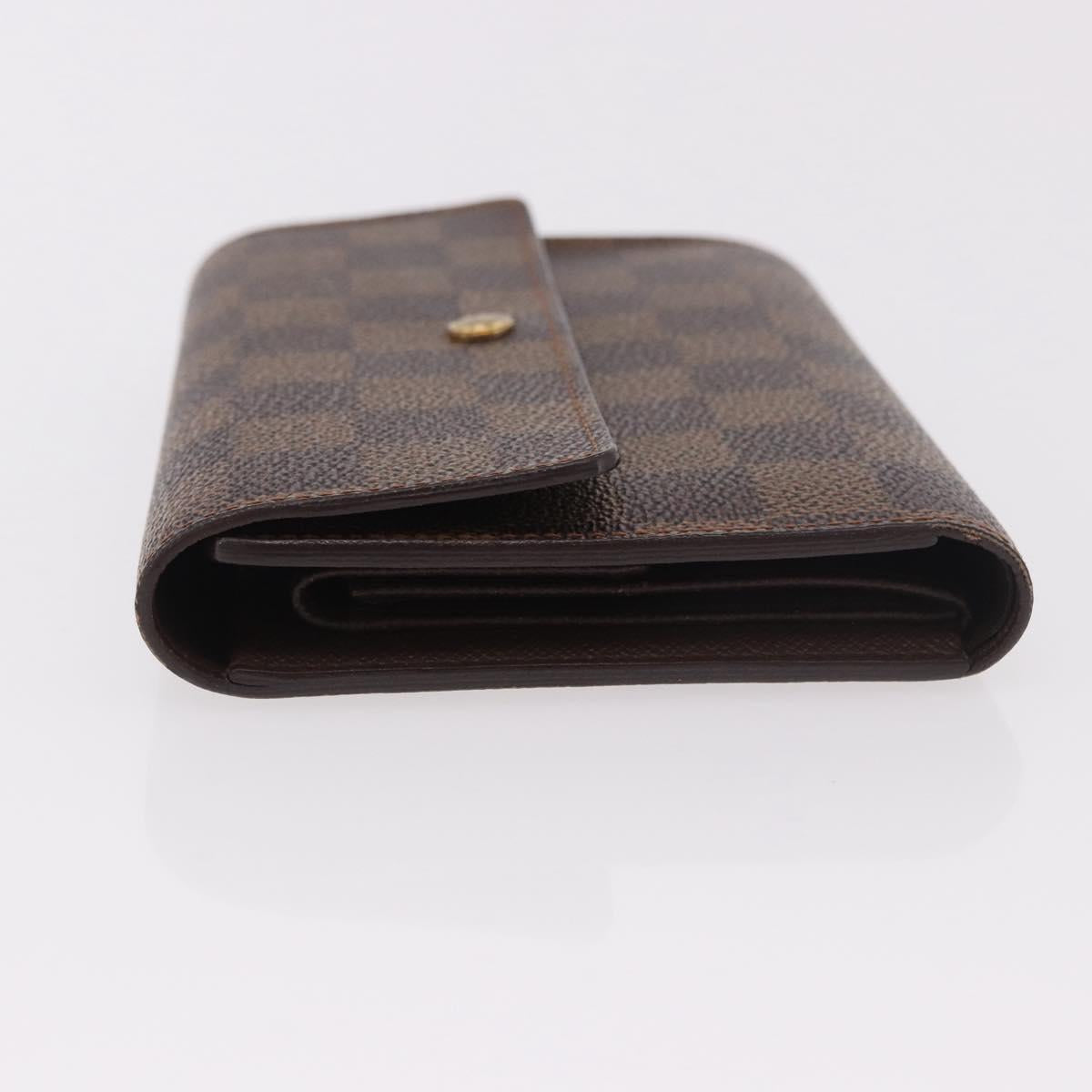 LOUIS VUITTON Damier Ebene Porte Tresor Etui Papie Wallet N61202 LV Auth 188674A - Jerrillo image 4