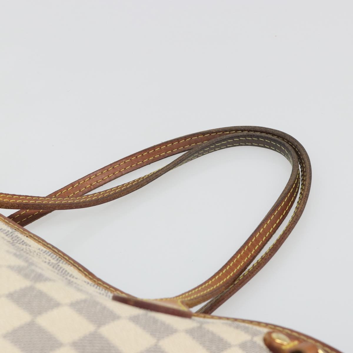 LOUIS VUITTON Damier Azur Neverfull PM Tote Bag N41362 LV Auth 188715 - Jerrillo image 8