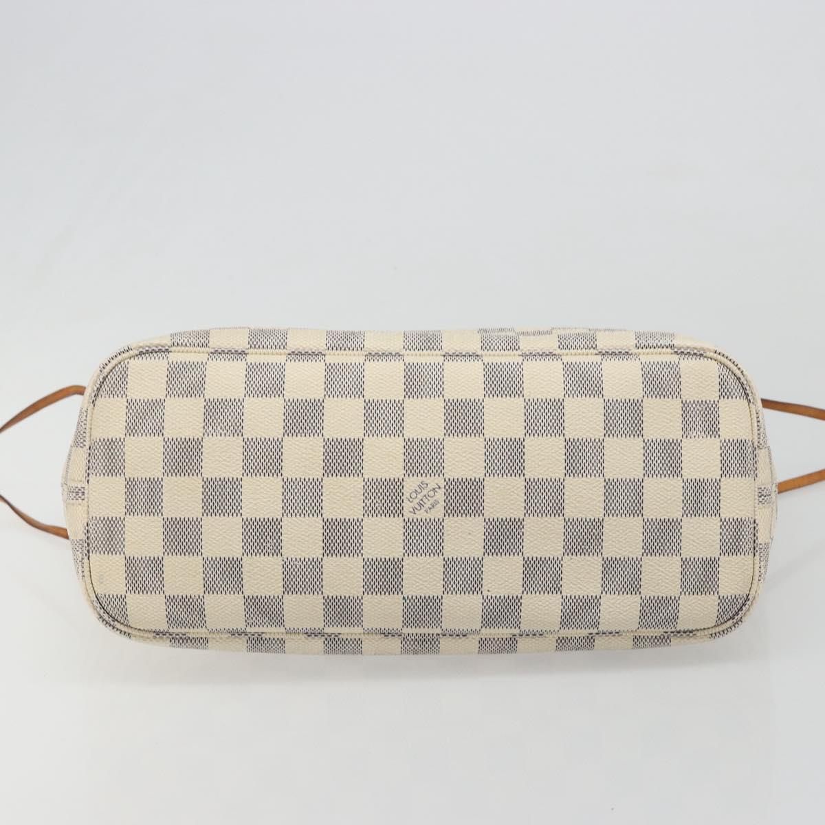 LOUIS VUITTON Damier Azur Neverfull PM Tote Bag N41362 LV Auth 188715 - Jerrillo image 5