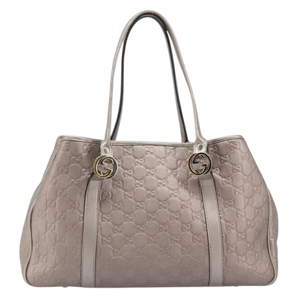 GUCCI GG Canvas Guccissima Miss GG Bag Leather Pink Silver 232957 Auth 188757V - Jerrillo image 2