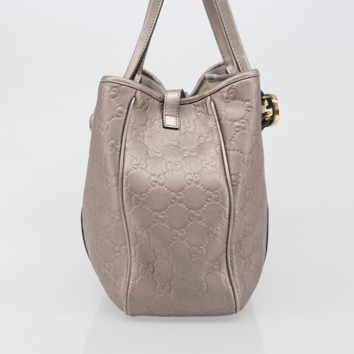 GUCCI GG Canvas Guccissima Miss GG Bag Leather Pink Silver 232957 Auth 188757V - Jerrillo image 4