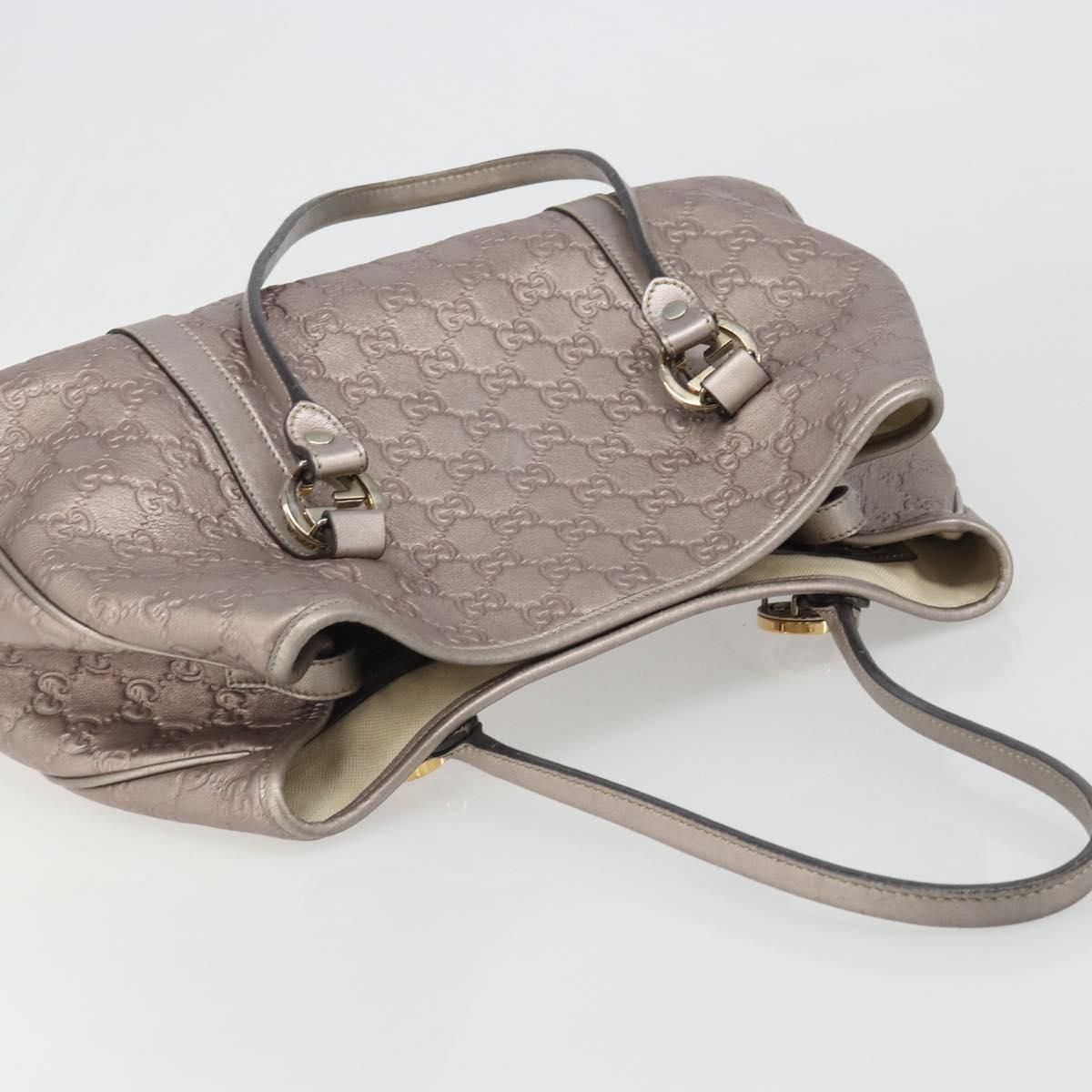 GUCCI GG Canvas Guccissima Miss GG Bag Leather Pink Silver 232957 Auth 188757V - Jerrillo image 6