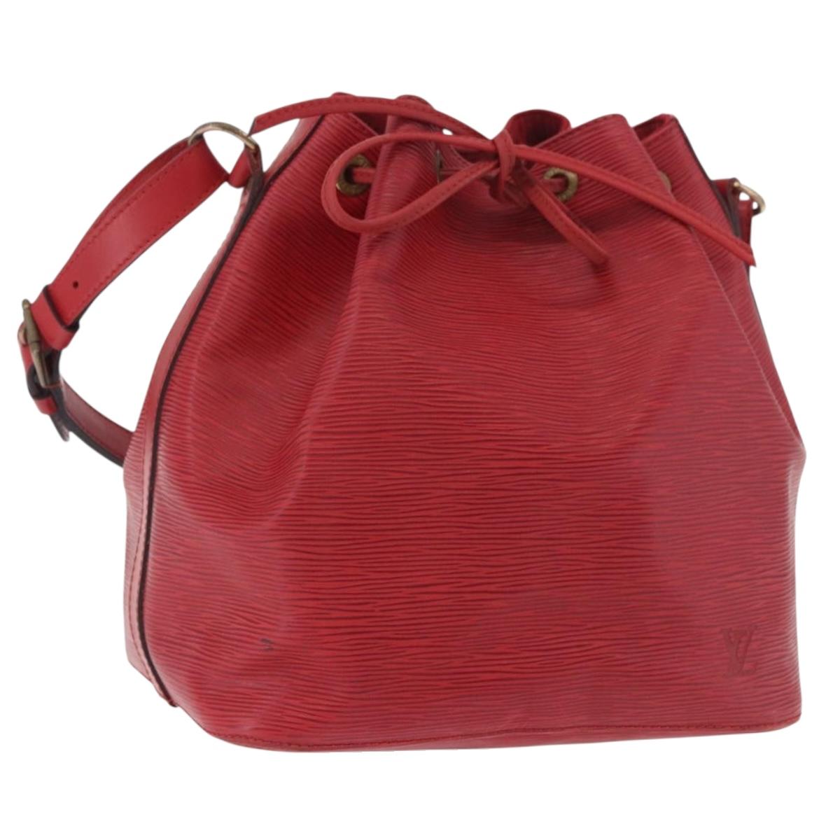 LOUIS VUITTON Epi Petit Noe Shoulder Bag Red M44107 LV Auth 188820 - Jerrillo