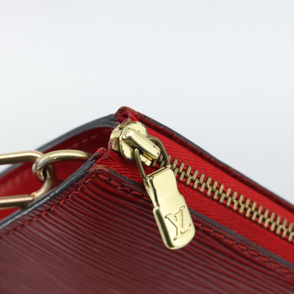 LOUIS VUITTON Epi Pochette Accessoires Pouch Red M52947 LV Auth 188828 - Jerrillo image 10