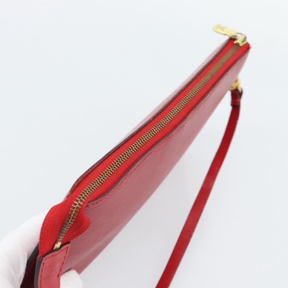 LOUIS VUITTON Epi Pochette Accessoires Pouch Red M52947 LV Auth 188828 - Jerrillo image 6