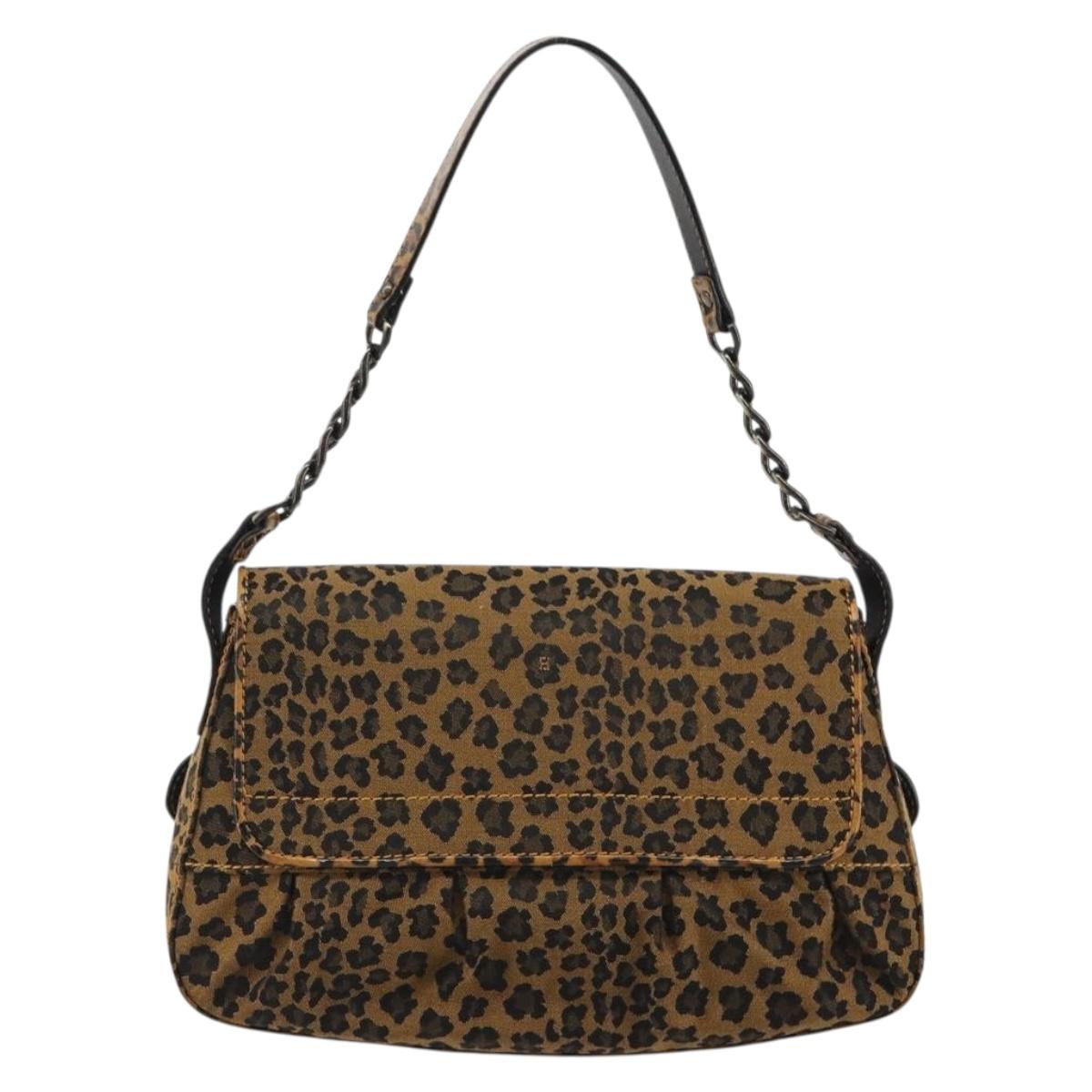 FENDI Shoulder Bag Canvas Brown Gold Auth 188835SAM - Jerrillo image 2