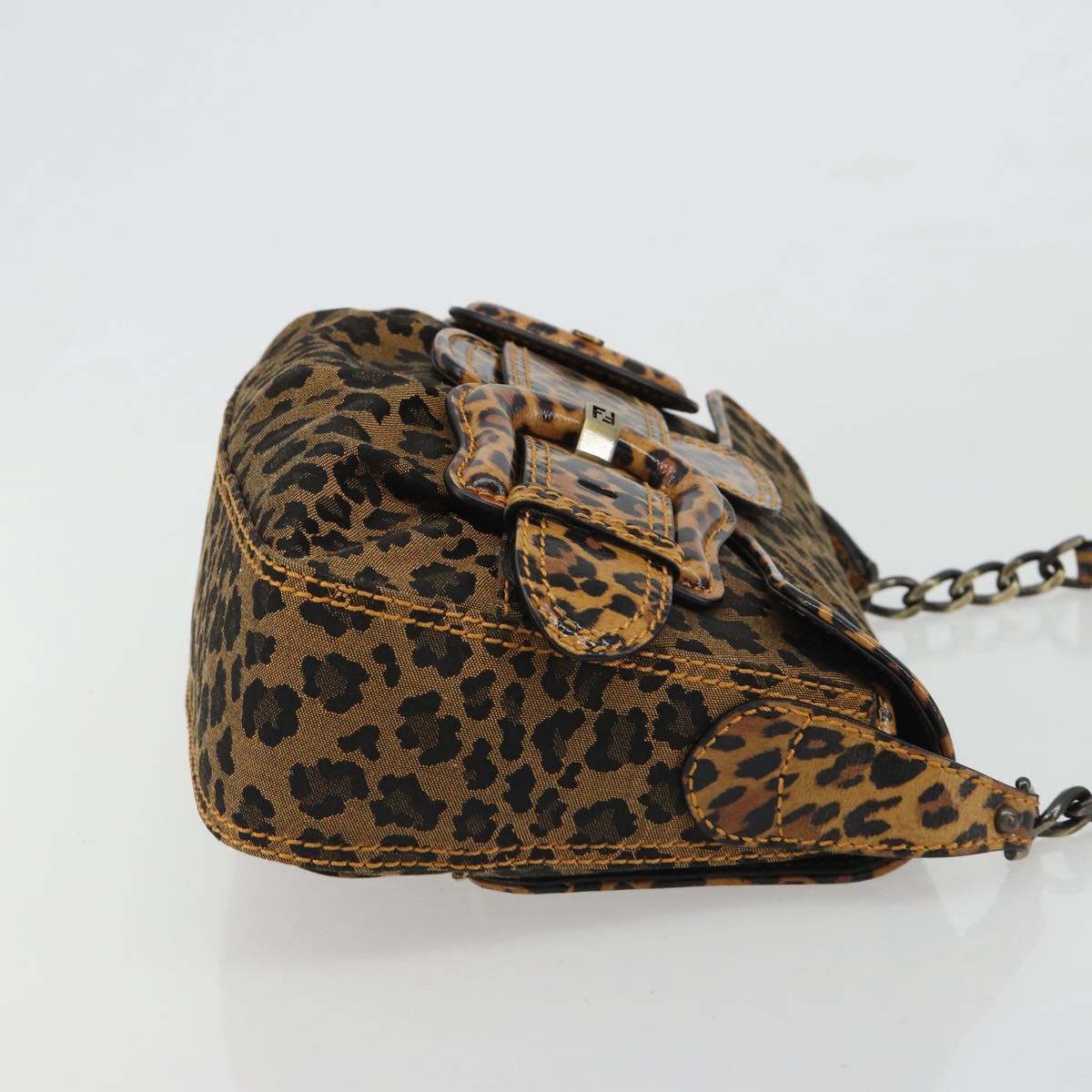 FENDI Shoulder Bag Canvas Brown Gold Auth 188835SAM - Jerrillo image 3