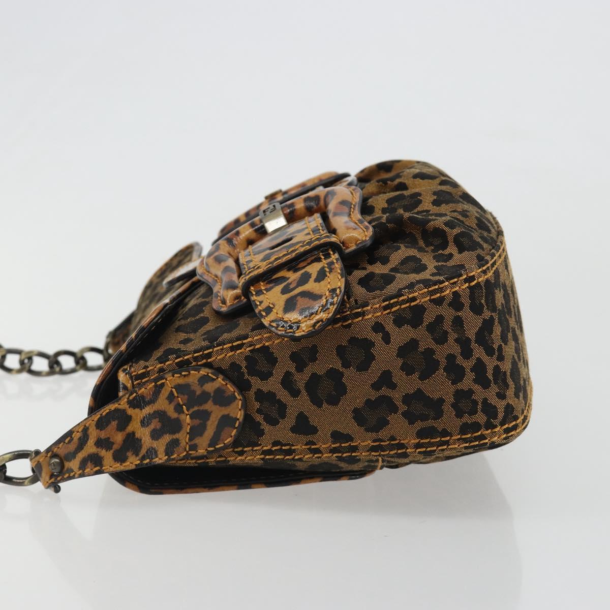 FENDI Shoulder Bag Canvas Brown Gold Auth 188835SAM - Jerrillo image 4