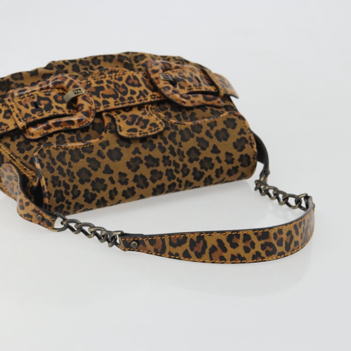 FENDI Shoulder Bag Canvas Brown Gold Auth 188835SAM - Jerrillo image 7