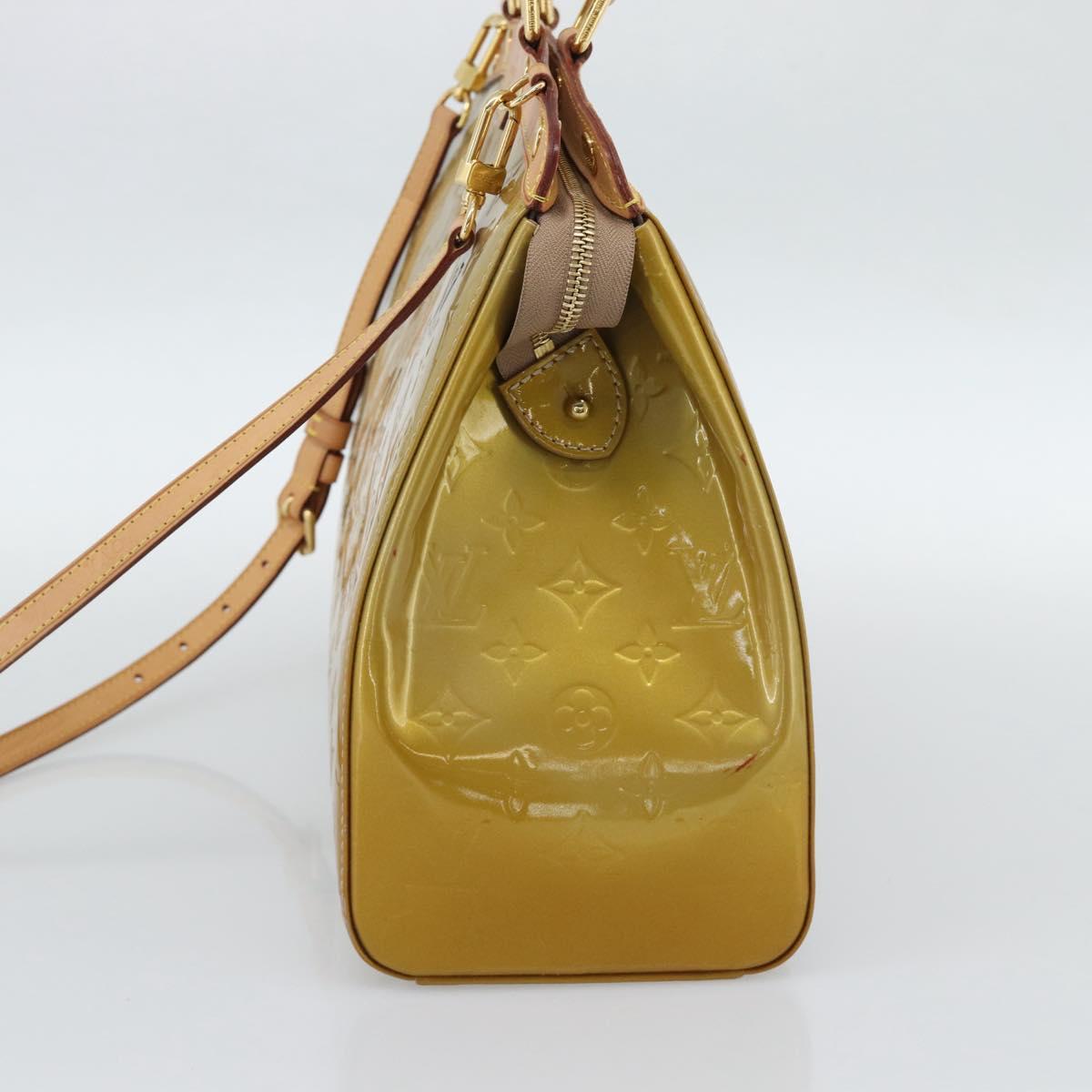 LOUIS VUITTON Monogram Vernis Blair GM Bag 2way Beige Poodle M91754 Auth 188838 - Jerrillo image 4
