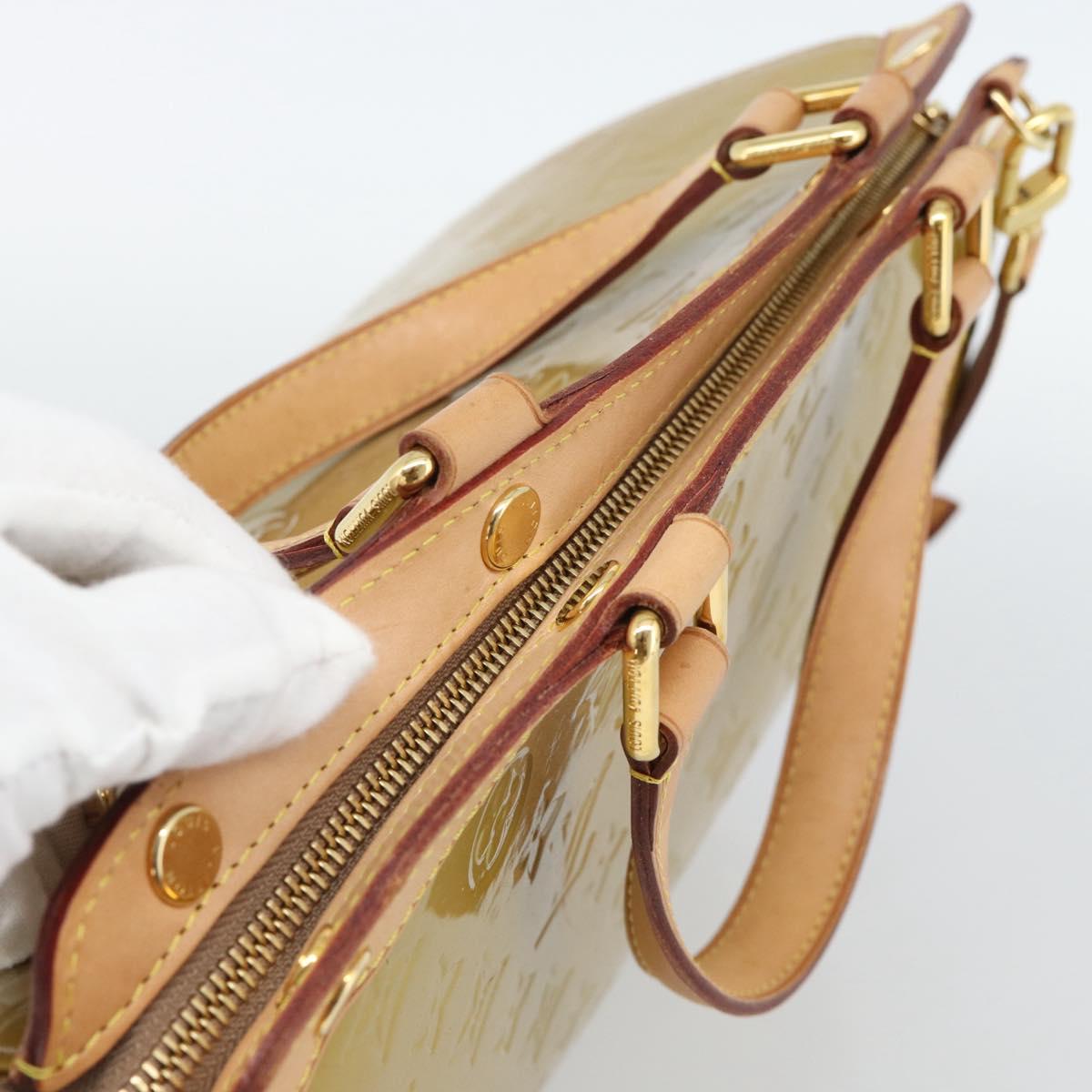 LOUIS VUITTON Monogram Vernis Blair GM Bag 2way Beige Poodle M91754 Auth 188838 - Jerrillo image 6