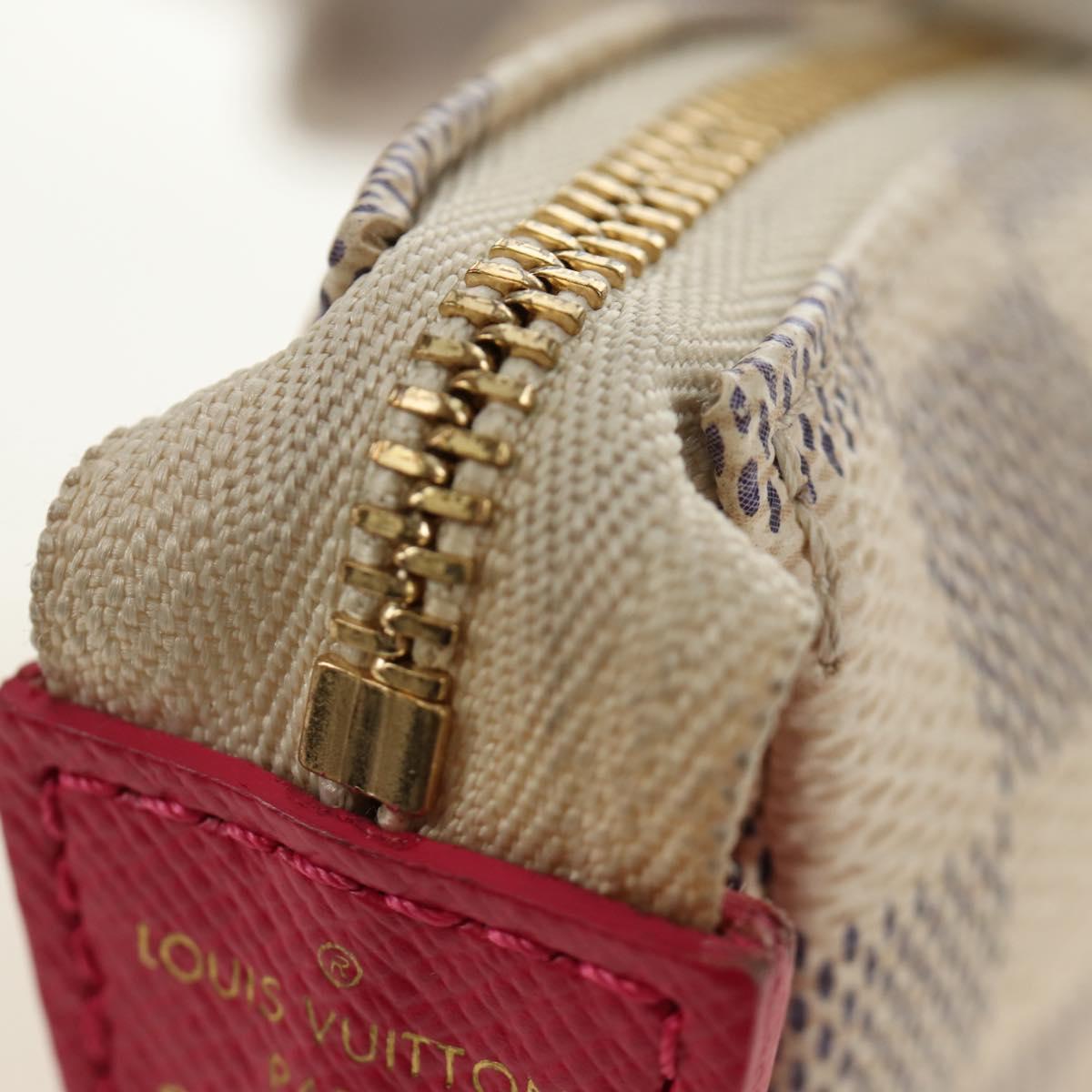 LOUIS VUITTON Damier Azur Mini Pochette Accessoires N58010 LV Auth 189119M - Jerrillo image 9