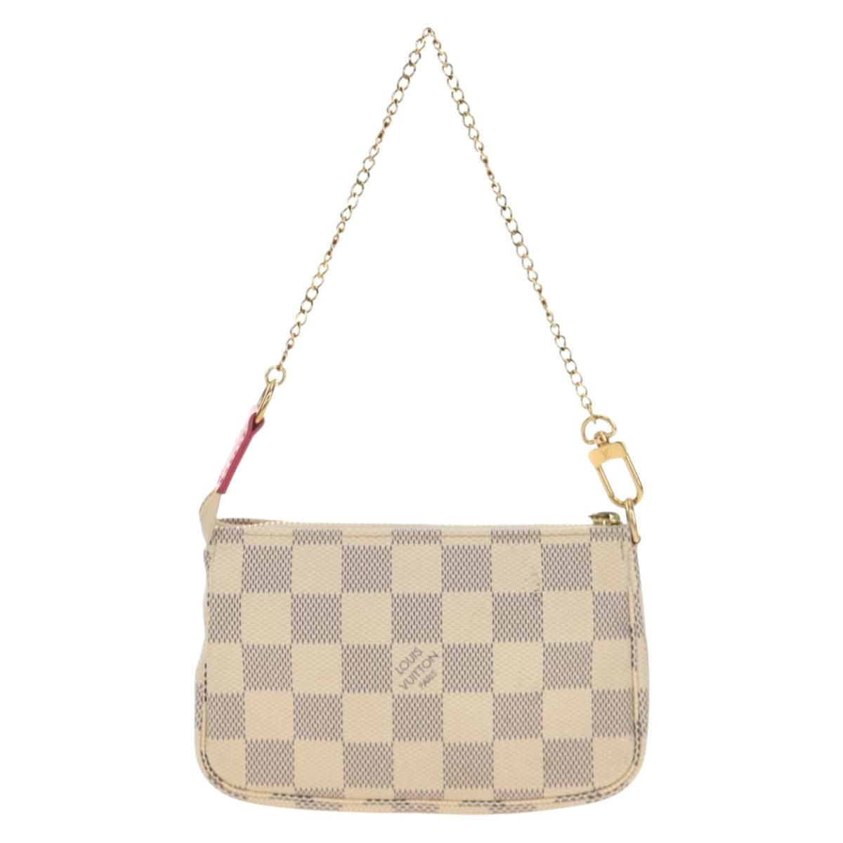 LOUIS VUITTON Damier Azur Mini Pochette Accessoires N58010 LV Auth 189119M - Jerrillo image 2