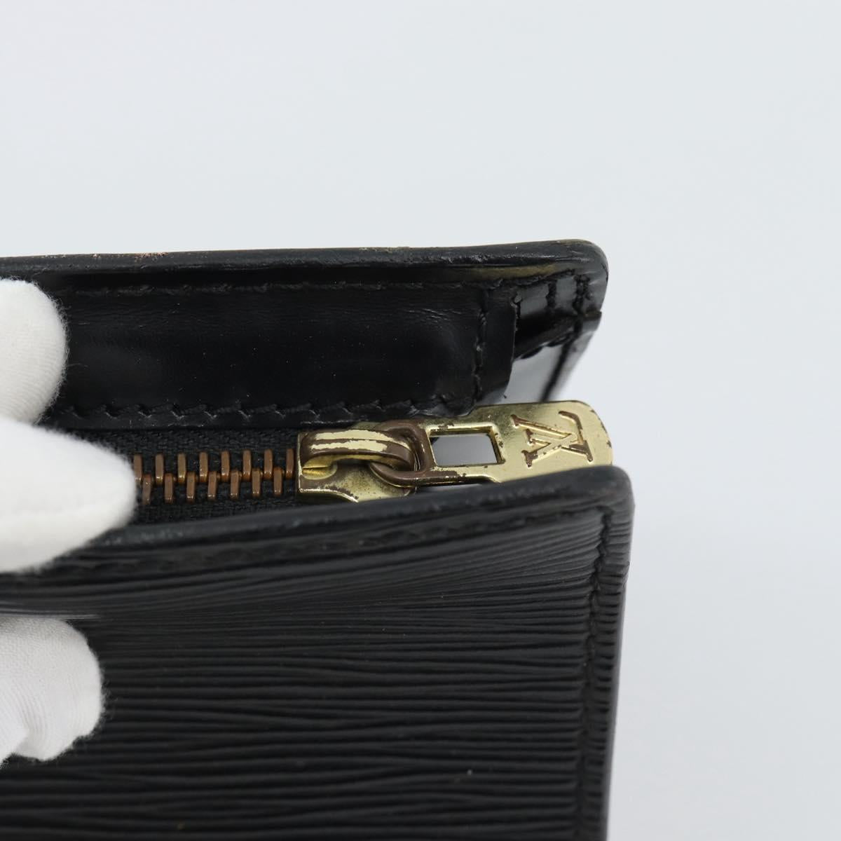 LOUIS VUITTON Epi Sac Tri-angle Hand Bag Black M52092 LV Auth 189228 - Jerrillo image 9