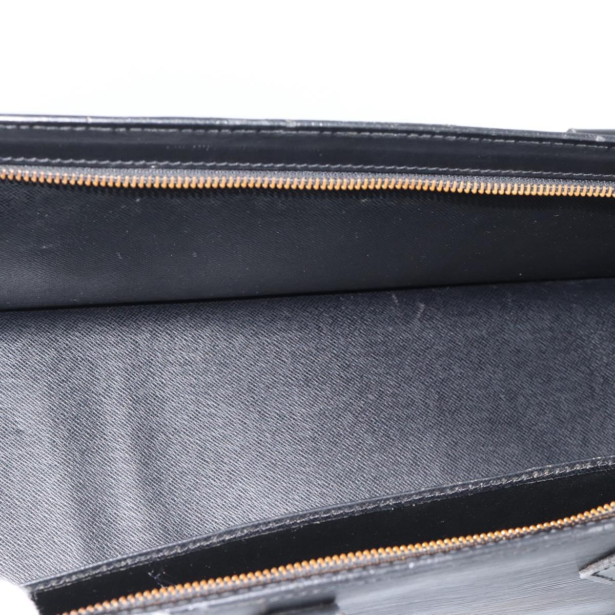 LOUIS VUITTON Epi Sac Tri-angle Hand Bag Black M52092 LV Auth 189228 - Jerrillo image 10
