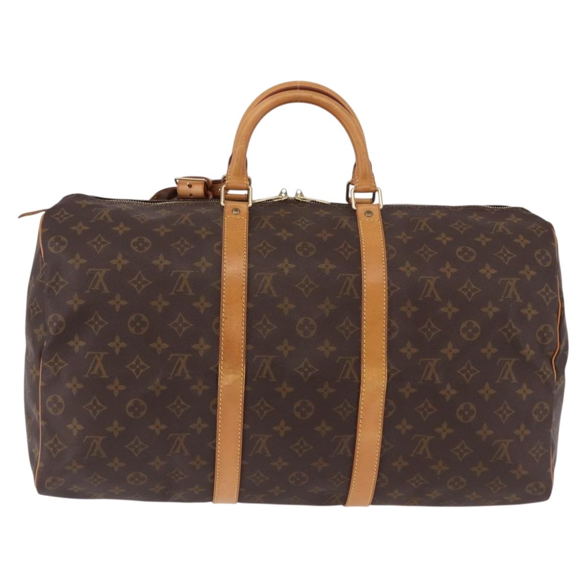 LOUIS VUITTON Monogram Keepall 50 Boston Bag M41426 LV Auth 189277A - Jerrillo image 2