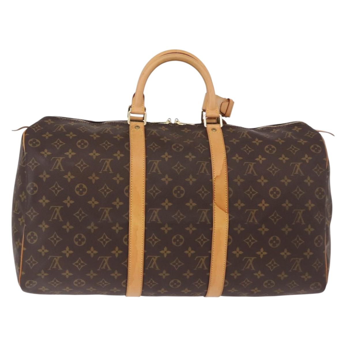 LOUIS VUITTON Monogram Keepall 50 Boston Bag M41426 LV Auth 189279V - Jerrillo image 2