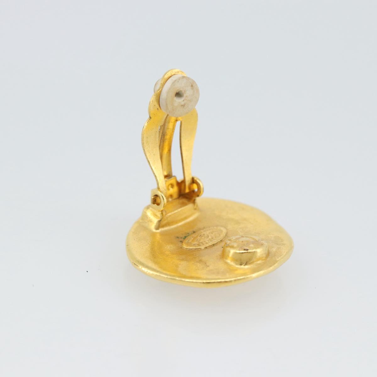 CHANEL Earring Metal Gold Tone CC Auth 189409 - Jerrillo image 10