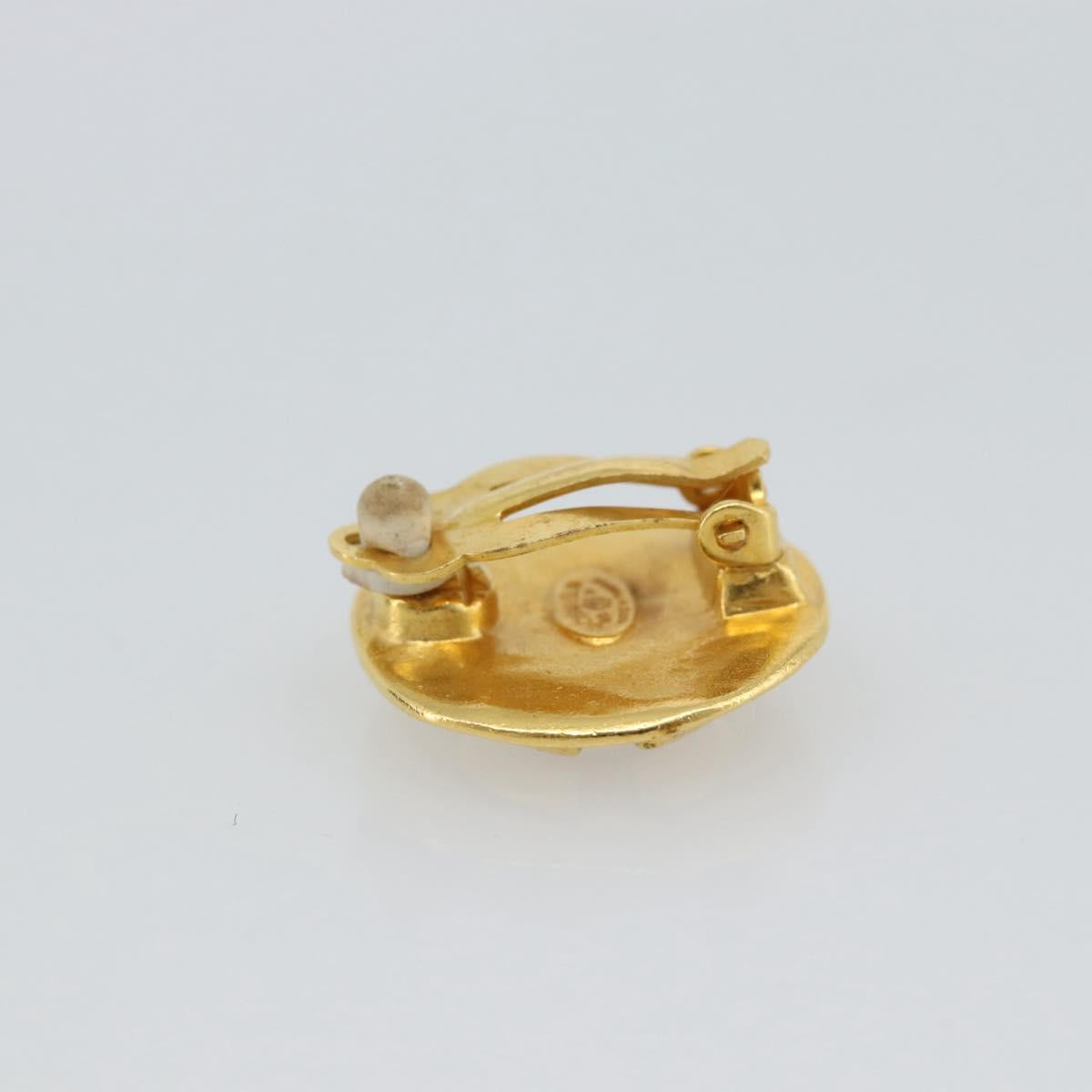 CHANEL Earring Metal Gold Tone CC Auth 189409 - Jerrillo image 4