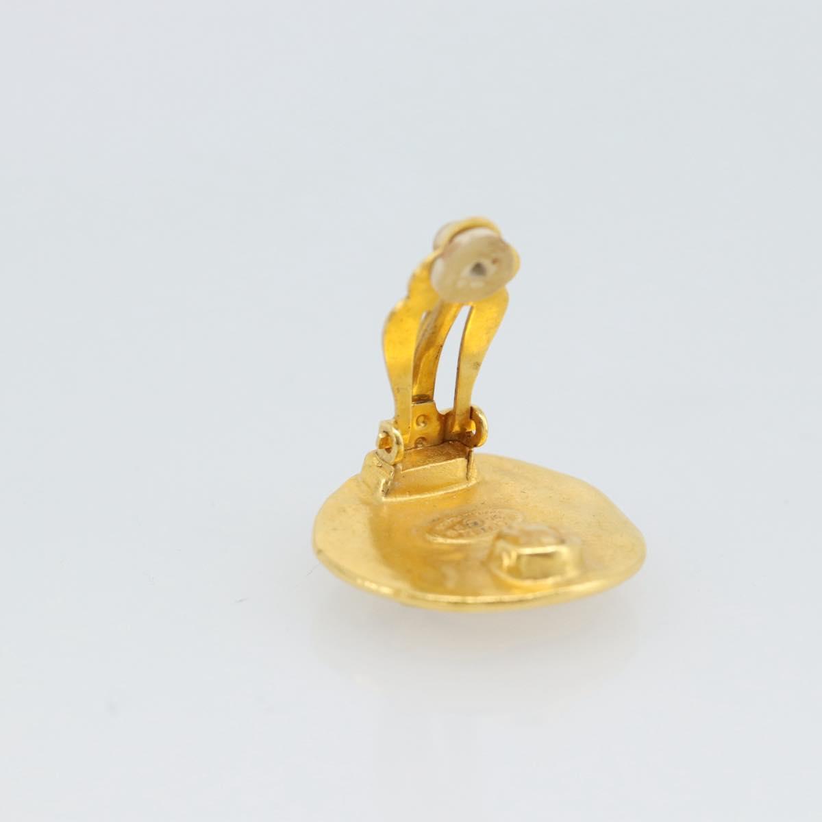CHANEL Earring Metal Gold Tone CC Auth 189409 - Jerrillo image 6