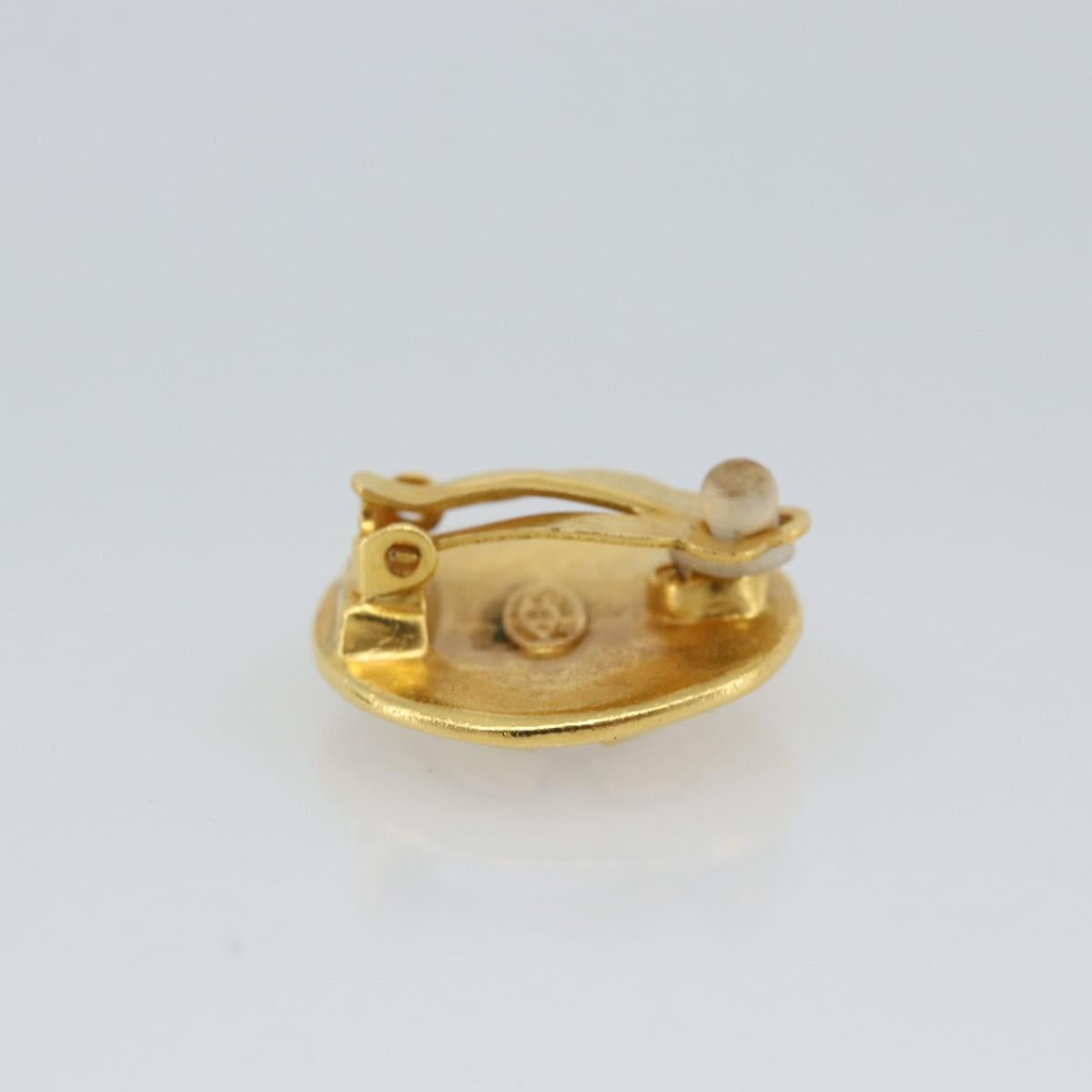 CHANEL Earring Metal Gold Tone CC Auth 189409 - Jerrillo image 8