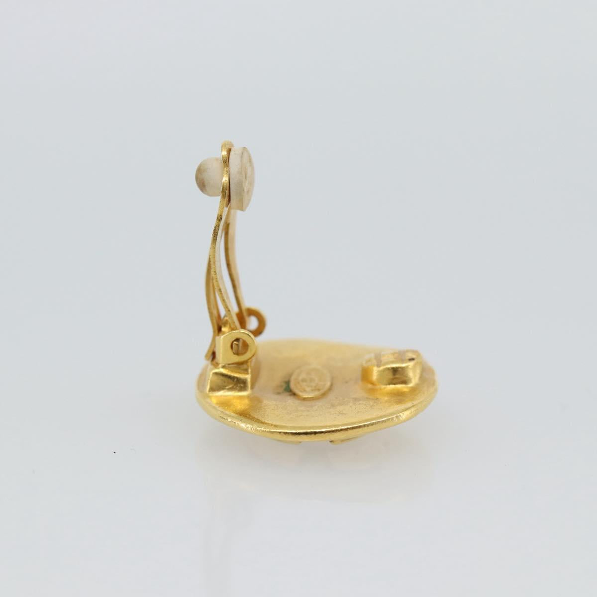 CHANEL Earring Metal Gold Tone CC Auth 189409 - Jerrillo image 9
