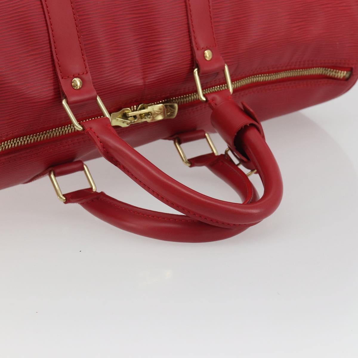 LOUIS VUITTON Epi Keepall 45 Boston Bag Red M42977 LV Auth 189520A - Jerrillo image 7